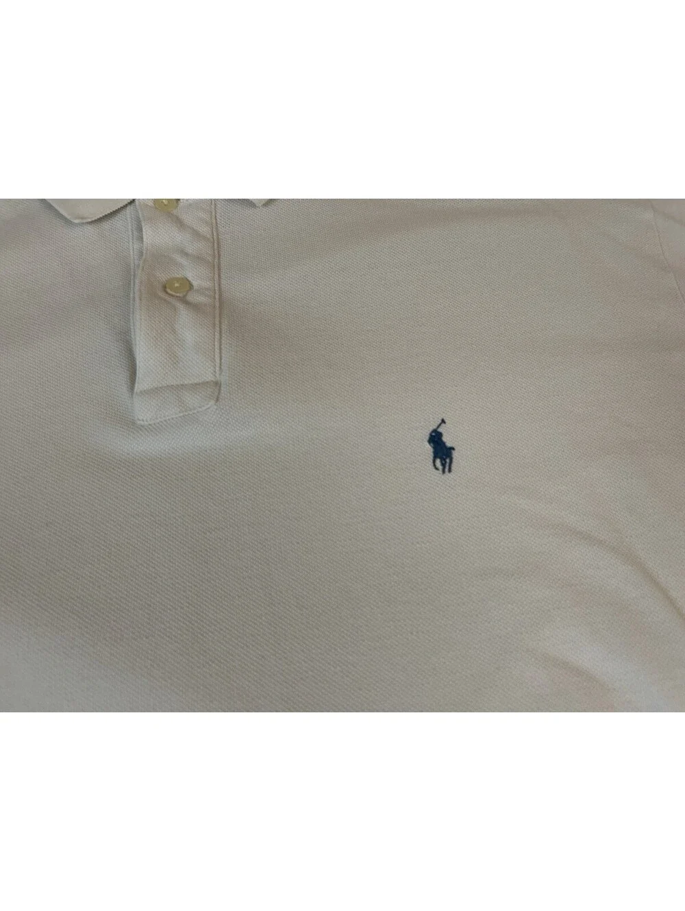 Polo Ralph Lauren Beige Cotton Short Sleeve Polo Shirt Men Size XXL